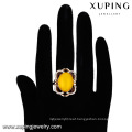 14753 xuping jewelry graceful18k gold plated fashion artificial gemstones finger ring for lady